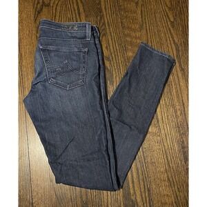 AG ADRIANO GOLDSCHMIED WOMENS JEANS SIZE 27R THE LEGGING SUPER SKINNY ANKLE DARK